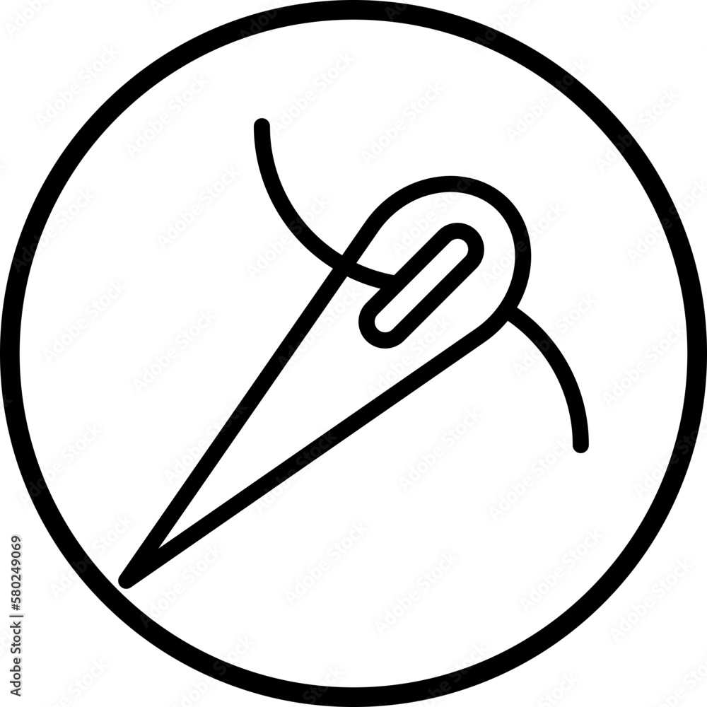 Vector Design Needle Icon Style Vector Design Needle Icon Style