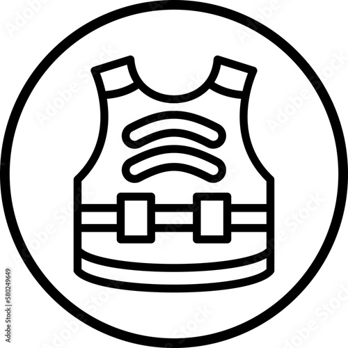 Vector Design Bulletproof Vest Icon Style