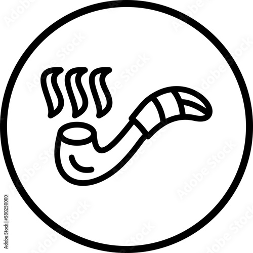 Vector Design Smoking Pipe Icon Style