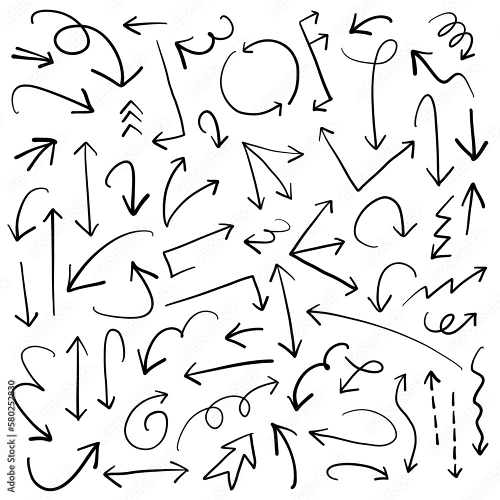 hand drawn arrows hand drawn arrows