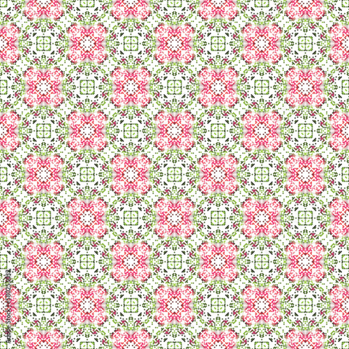Abstract geometrical pattern with hand drawn decorative elements. Print with ethnic, folk, traditional motifs. Graphic vector illustration.