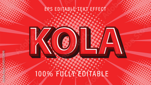 koala 3d editable text effect font style