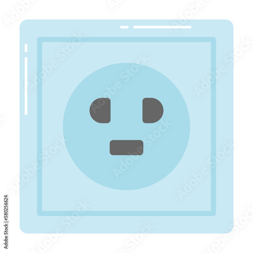 Modern vector design of socket, electrical equipment icon