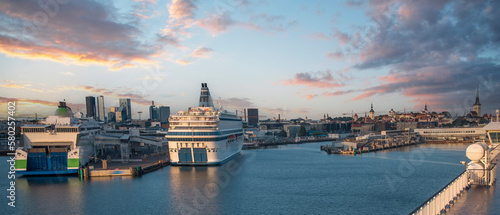 cruise liner in Tallinn