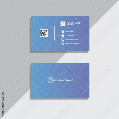 vector business card template design, modern corporate business card