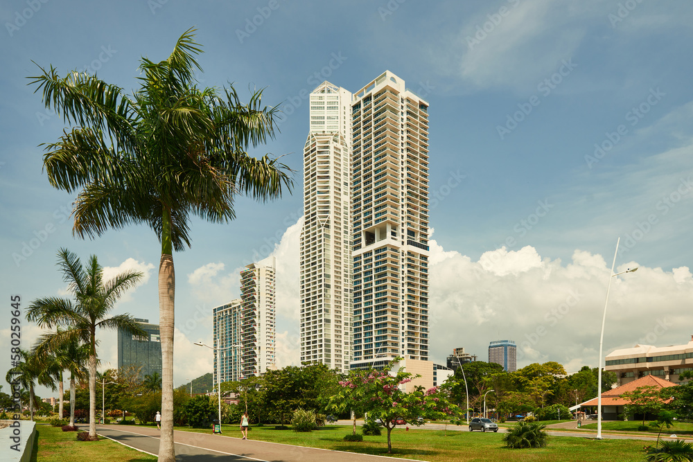 Cinta Costera, Panama City, Panama, Central America. Cinta Costera, Panama City, Panama, Central America.