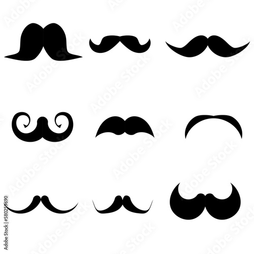 set of mustaches