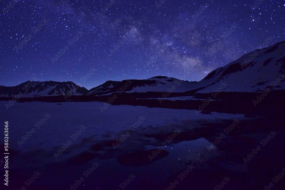 Million-star view at Tateyama alpine, Japan