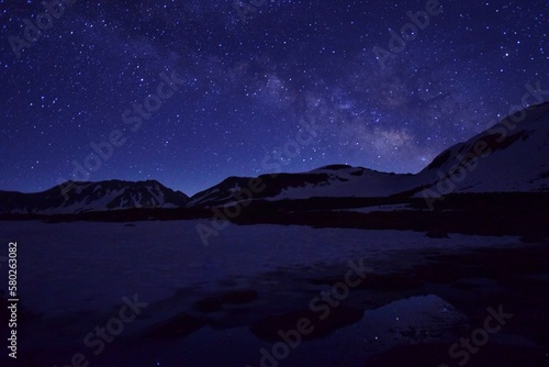 Million-star view at Tateyama alpine, Japan © sada