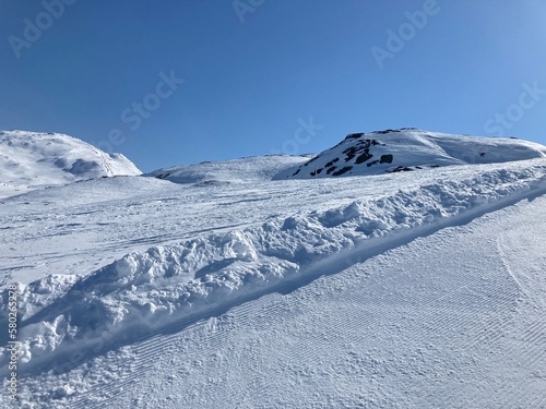 ski resort in the mountains photo