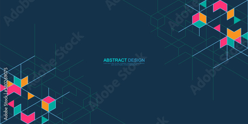 Creative idea of modern design with abstract geometric background. Minimalist vector texture with polygonal pattern