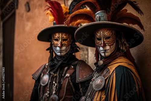 Taken on the streets of Rosheim, France on March 5, 2022, during the Venetian Carnival, are some of the most stunning masks ever seen on film. Generative AI