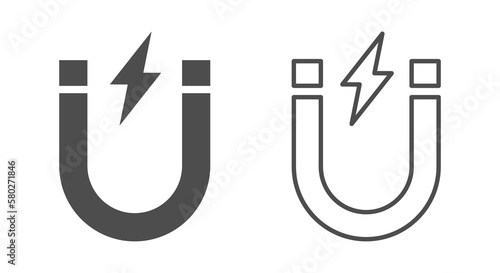  Magnet vector illustration set