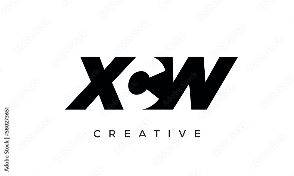 XC letters negative space logo design. creative typography monogram vector XC letters negative space logo design. creative typography monogram vector