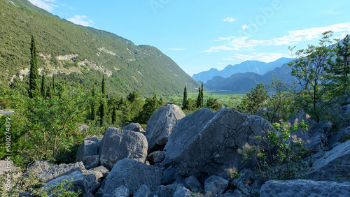 Gardasee in Italien Riserva naturale provinciale Marocche di Dro	