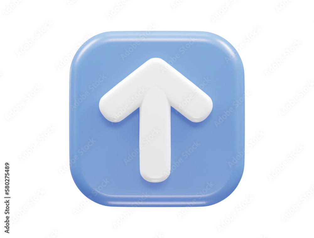 Arrow 3d rendering icon illustration Arrow 3d rendering icon illustration