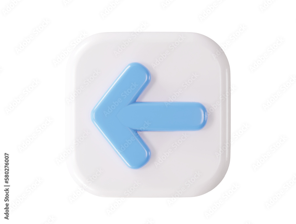 Arrow 3d rendering icon illustration Arrow 3d rendering icon illustration