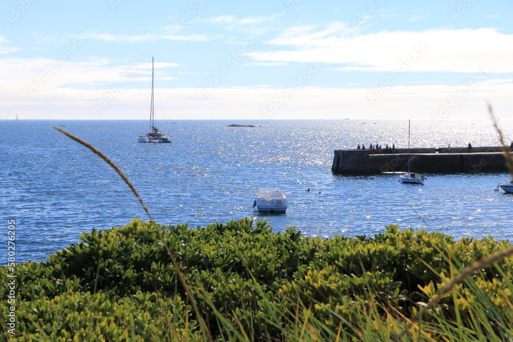 L'océan Atlantique depuis la ville de Concarneau