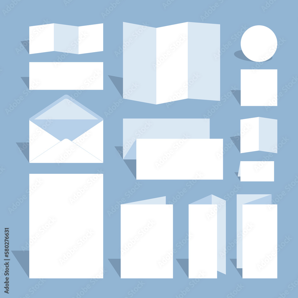 Conjunto de maquetas de papelería en blanco Conjunto de maquetas de papelería en blanco