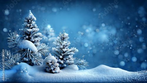Christmas tree themes background