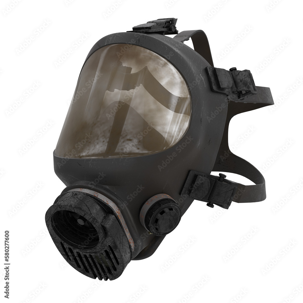 Gas masks from the game METRO 2033: GP-7PM, GP-7k, PPM-88. On a transparent  background. 3D illustration Illustration Stock | Adobe Stock