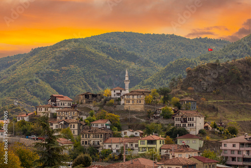 The Village of Tarakli, at Sakarya Turkey, Famous with Traditional and Historic Turkish Houses © kenan