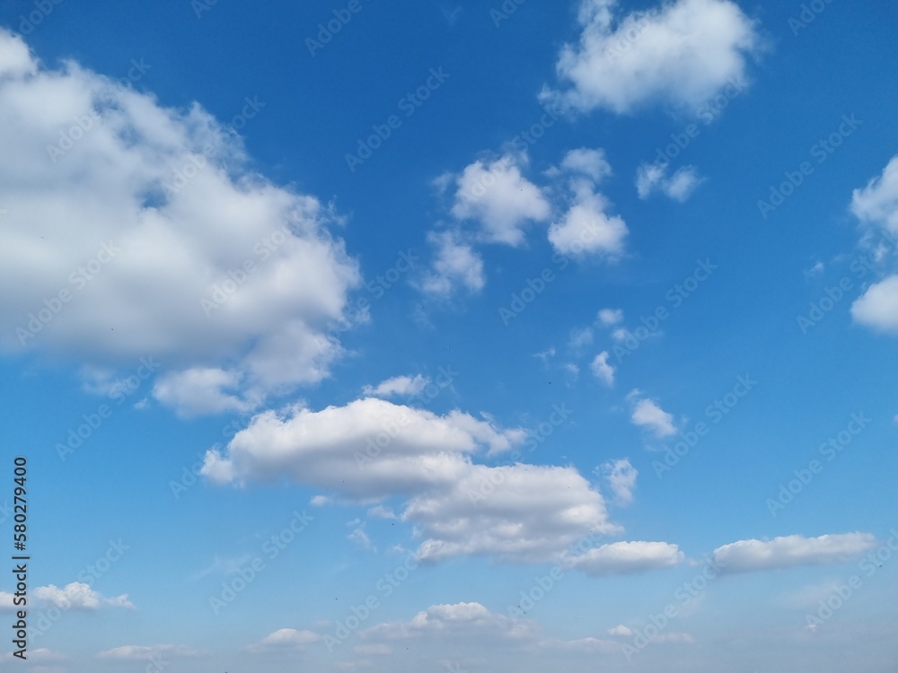 blue sky with clouds