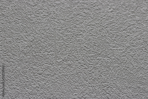 Gray facade plaster in close-up