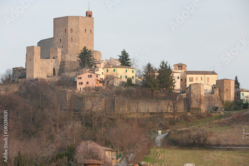 Montefiore Conca. Rimini.Castello, rocca malatestiana del XIV secolo
