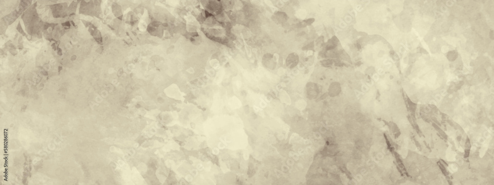 Naklejka premium Abstract white, brown watercolor texture background.