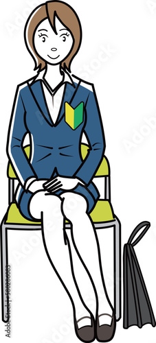 入社式の新入社員