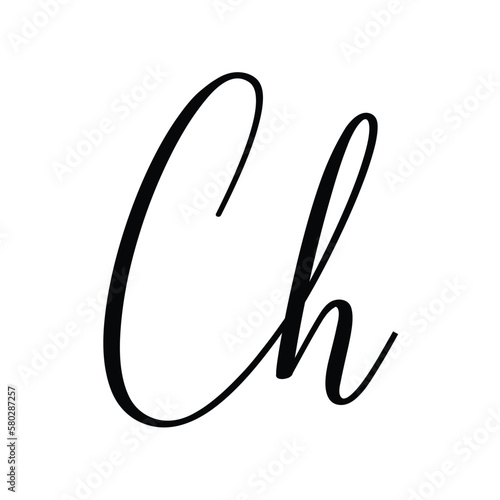Initial Letter CH Logo Design Outstanding Creative Modern Symbol Sign