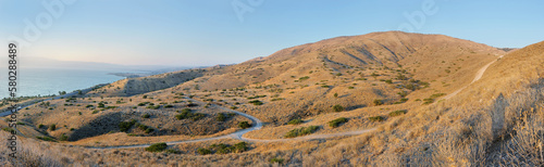 Schilderij op canvas Shore of Lake Kinneret, the slopes of the Golan Heights in Israel