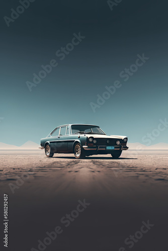 Car Background with empty copy space for text - Vehicle Wallpapers Series - Automobile Backdrop with copy space created with Generative AI technology