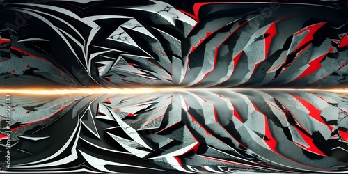 Wallpaper Mural Digital painting in 3d liquid neon tone. Ai generative technology vr ready. abstract background, 3d illusrtation Torontodigital.ca