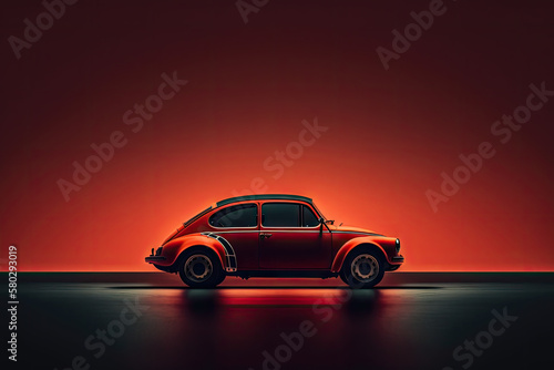 Car Background with empty copy space for text - Vehicle Wallpapers Series - Automobile Backdrop with copy space created with Generative AI technology © Sentoriak