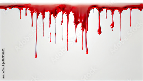 red paint drip
