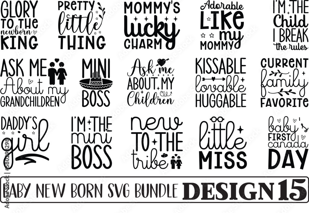 Baby Born SVG Bundle