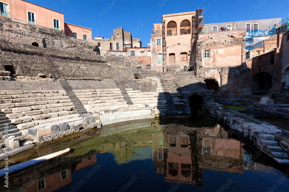 Catania. Teatro Antico greco-romano