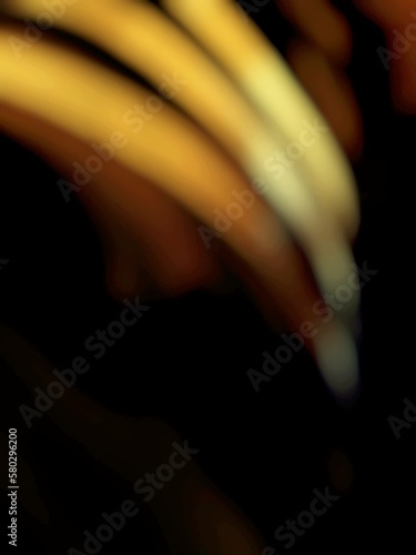 3d yellow lines with space background graphic illustration 