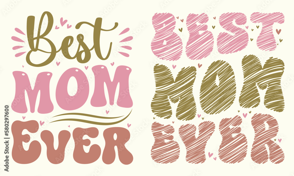 Naklejka premium Appreciation Design for Mother's Day. Eps-10. 