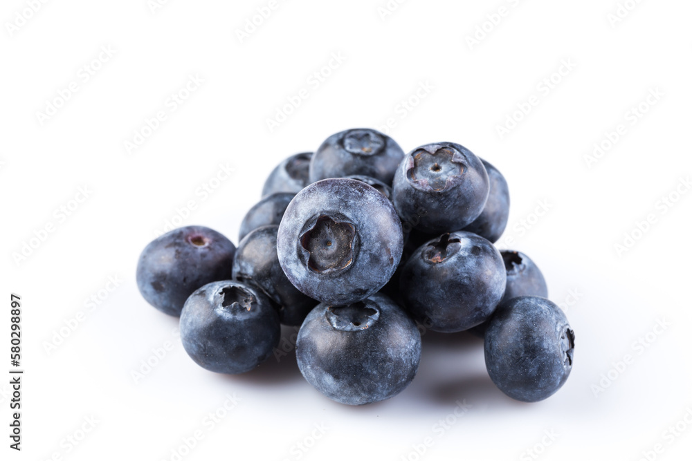 Blueberries on white background Blueberries on white background