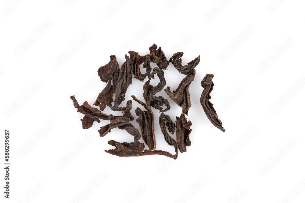 Fototapeta premium Black tea isolated on white