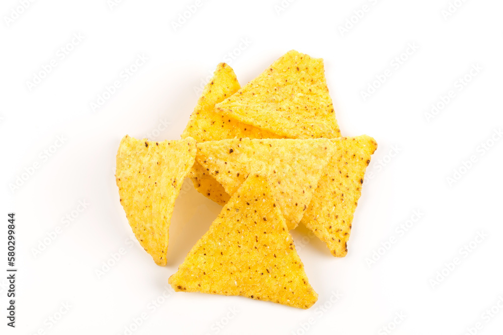 Fototapeta premium Salted corn snack nachos chips