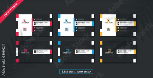 Professional Corporate Business Card Template.