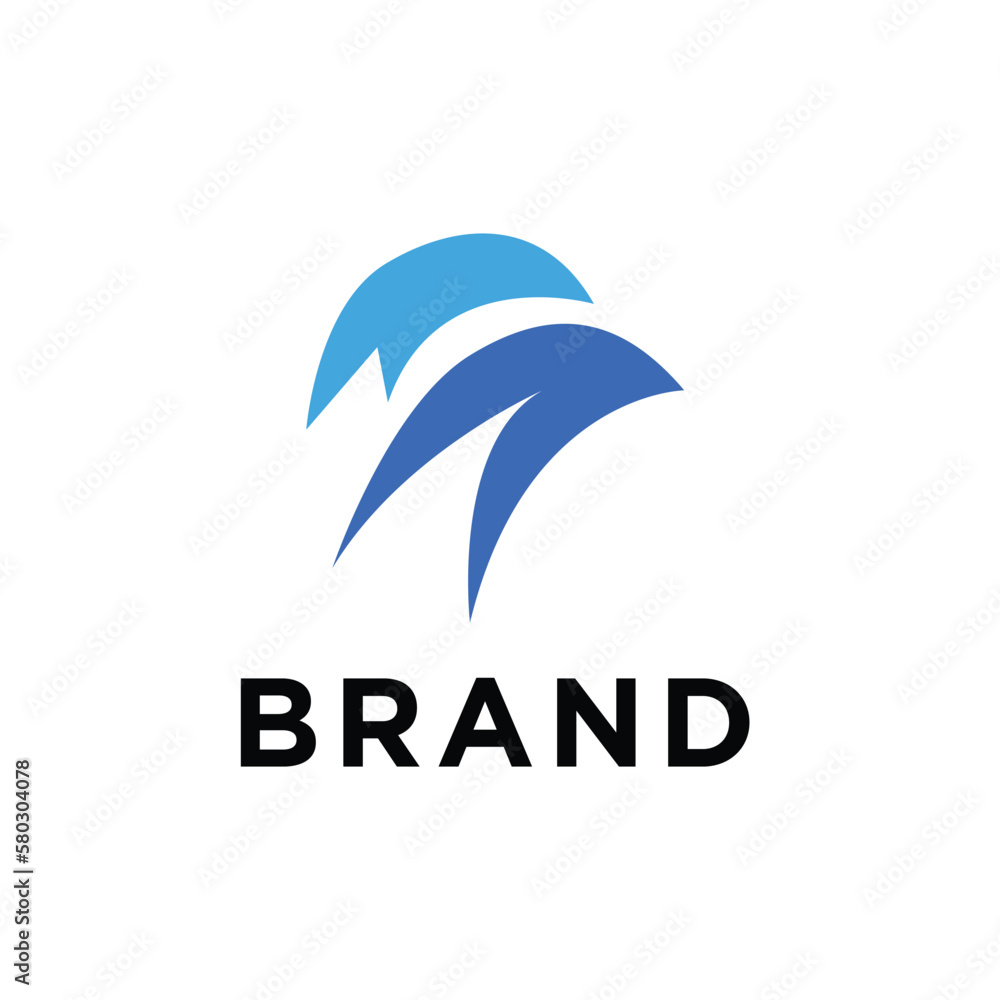 Bird logo design vector template
