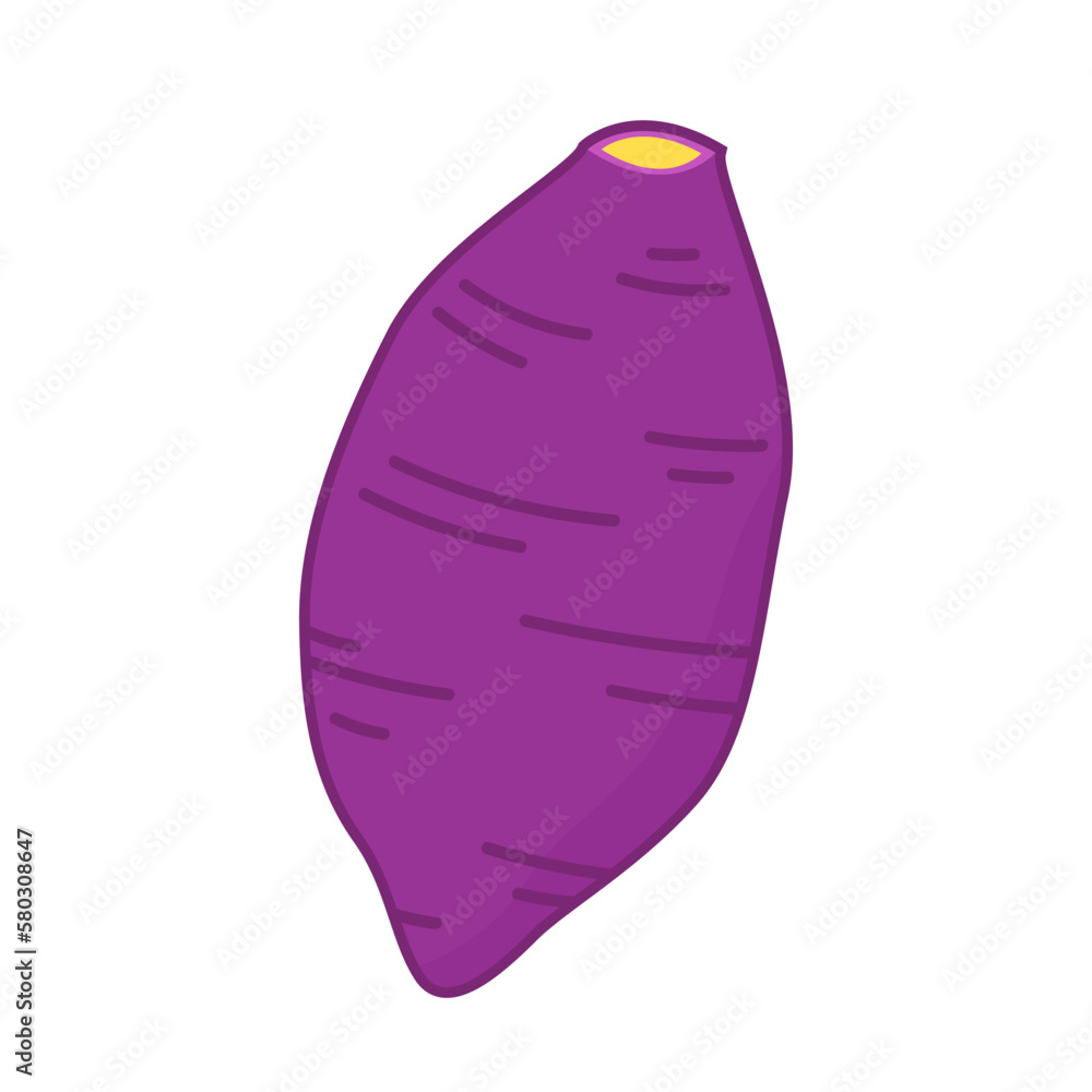 Sweet potato. Organic healthy vegetable. Fresh natural root. Made in vector cartoon flat style. Roasted sweet potato. Japanese Sweet potato. Sweet potato. Organic healthy vegetable. Fresh natural root. Made in vector cartoon flat style. Roasted sweet potato. Japanese Sweet potato.