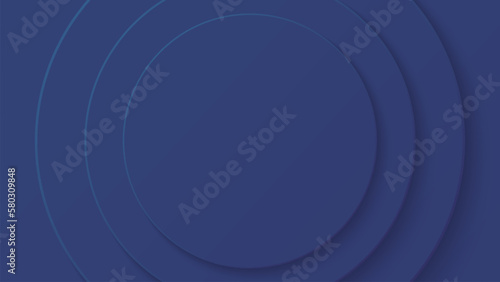 Abstract Paper Circle Dark Blue Color Trends Background Design. Vector illustration. Eps10 