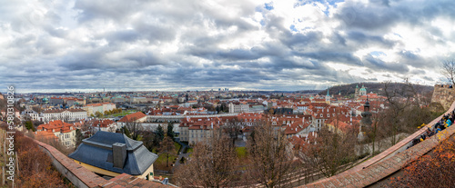 Panorama na Pragę, stolicę Czeskiej Republiki
