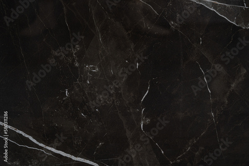 Polished Black Marble Texture.
